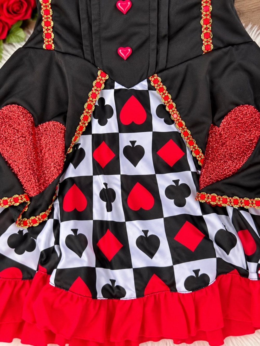 ❤️ ♠️ Leg Avenue Queen of Hearts Costume – Size M/L ❤️♠️ - Picture 5 of 9